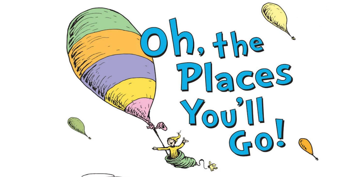 a magazine cover for Oh The Places You''ll Go
