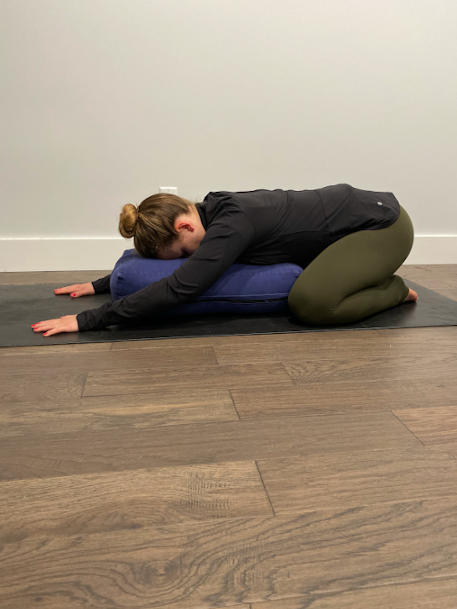 woman stretching