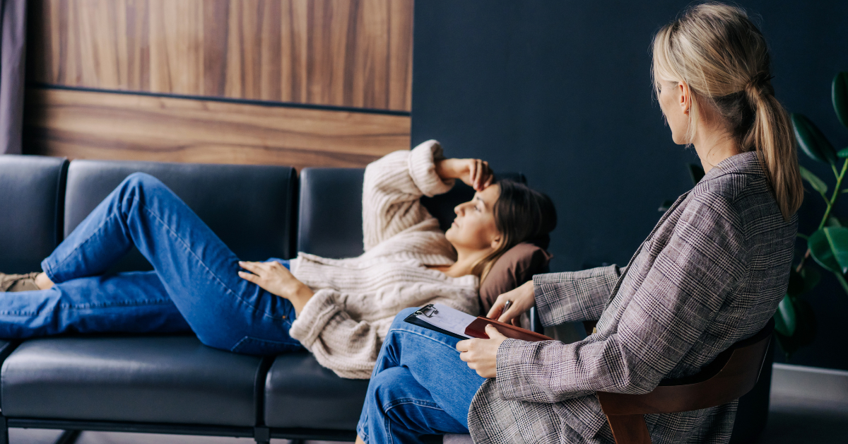 Client on therapist's couch worried about setting boundaries
