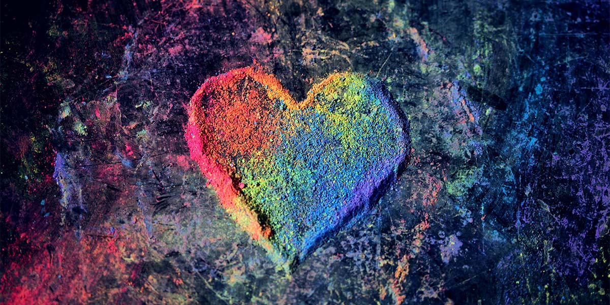 a colorful heart