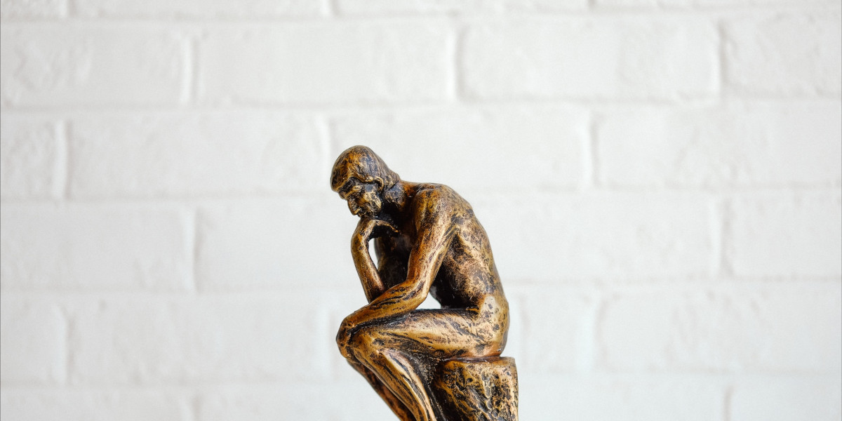 A thinking statue