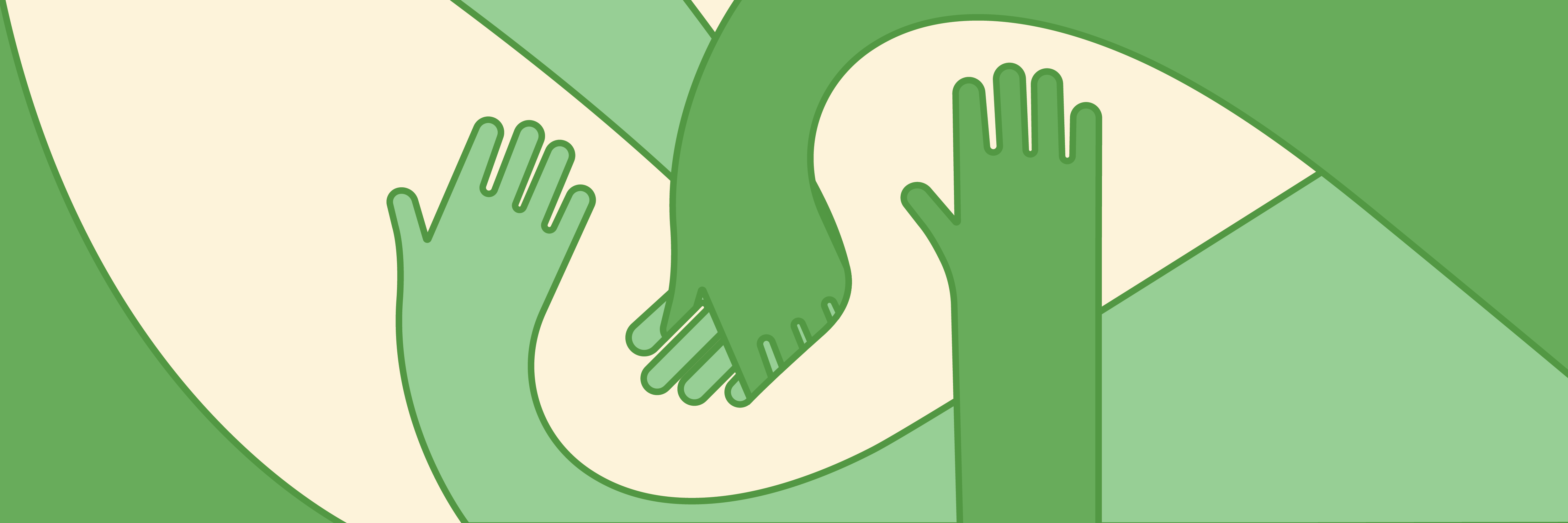 helping hands is what makes people more connected