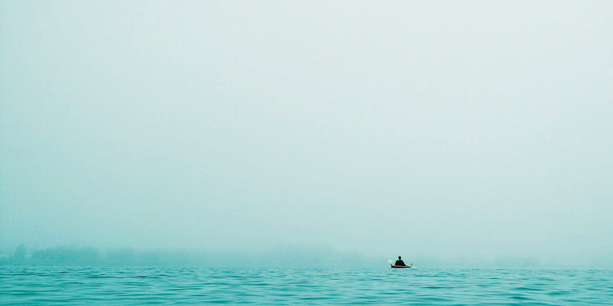 Man floating