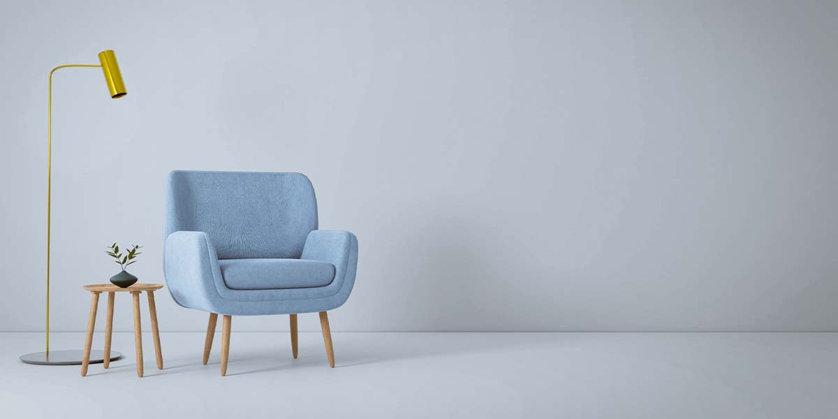 Chair and lamp